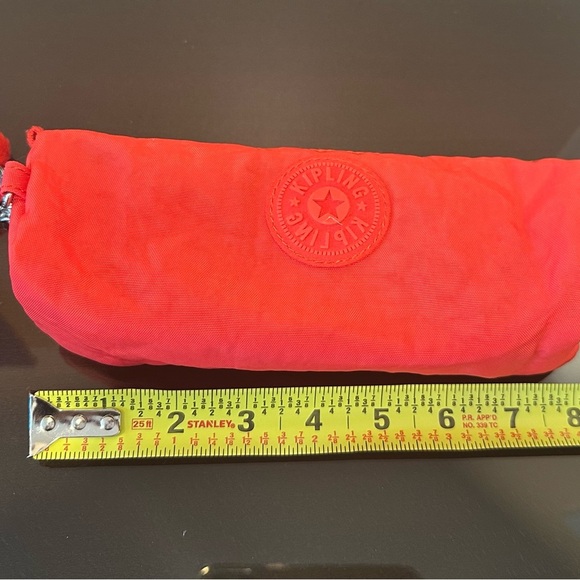 Kipling Vibrant Red Zip Pouch - Picture 8 of 9